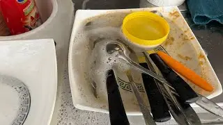 asmr washing dishes by hand🥰🥰🥰