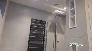 Bathroom Install | Built-in & backlit towel niche