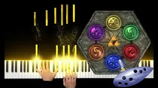 The Legend of Zelda Ocarina of Time Warp Songs for Piano