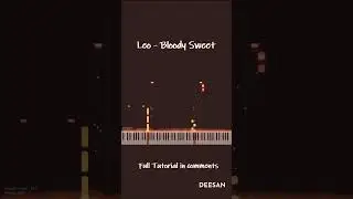 Leo - Bloody Sweet Piano Notes Pt 2 #shorts #anirudh #pianocover #leo #lcu #thalapathy