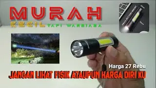 Senter Mini Super Terang Led XPE & COB skywolfeye