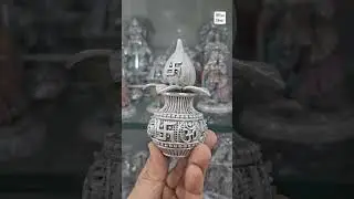 Silver Kalash with shrifal #silverkalash #silveridols @SHAGUNJEWELLERSMUMBAI