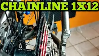 Como alinhar o CHAINLINE linha da corrente da bike 1x12