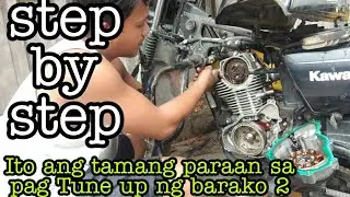 KAWASAKI Barako II 175 TUNE UP perfect timing., Tutorial paano mag tune-up
