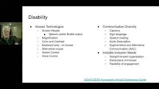 What Makes a Virtual Event Accessible