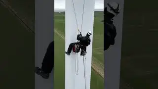 &Uuml;ber 100 m H&ouml;he. Ein Fehler &ndash; und es wird ernst. #ropeaccess