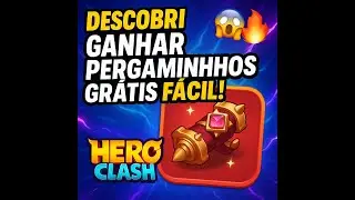 DESCOBRI como GANHAR PERGAMINHOS GRÁTIS FÁCIL no Hero Clash! 😱🔥