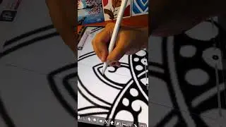 Easy Pattern Mandala Part/10 | Mandala art X ibisPainx X iPad Pro #mandalaart #ipadpro #ibispaintx