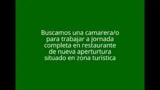 Ofrezco empleo, BARCELONA, CAMARER@