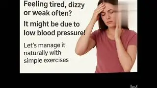 🌿 &ldquo;Low BP Management Naturally | Simple Exercises to Boost Blood Pressure&rdquo;#lowBP#healthtips