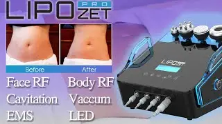 All in One RF Ultrasound Vacuum EMS LED - Lipozet Pro