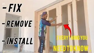 How to remove fix and|install sliding cavity door | DIY