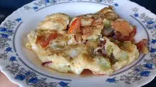 Frying scrambled eggs & Marinated tilapia fish