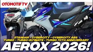 YAMAHA AEROX 2026..!!! TAMPANGNYA MAKIN BERANI, TURBO MAKIN MEWAH l Otomotif TV
