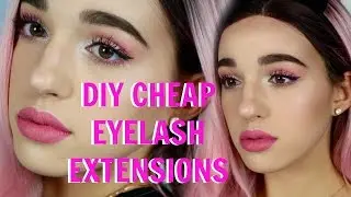 DIY: CHEAP AT HOME EYELASH AND EYEBROW EXTENSIONS + GIVEAWAY | Jordan Byers