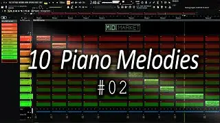 [10 FREE MIDI] Piano Melodies🎶Piano chords for Dance music, EDM, House, Progressive Vol.2
