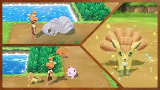 Shiny Vulpix + Evolution || Pok&eacute;mon Let's Go Eevee