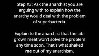 How to convincingly argue against anarchism?
