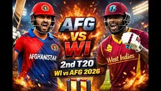 Live AFG vs WI, 2nd T20, WI vs AFG 2026 Match | Live Score Analysis #T20live #livematch #t202026live