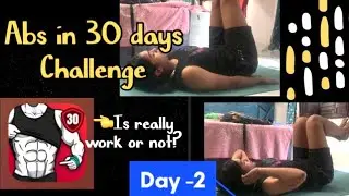 Abs in 30 days challenge || Day -2 💀 || Must watch❗️
