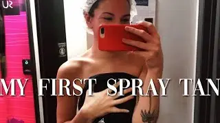 GETTING MY FIRST SPRAY TAN VLOG : spray tan prep & after spray tan updates