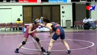 2011 U.S. Open FRI WM 48 KG: Joey Miller vs. Courtney Martell Cons. Round 4
