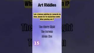 Let's solve the riddles- Art Riddles