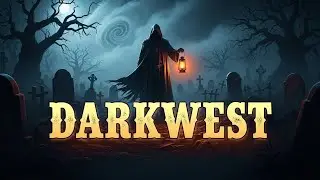 Dark Western Horror: The Cloaked Stranger Appears at Night