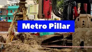 Namma Metro Construction | Bangalore Metro Construction | Pillar Construction | Underground Station
