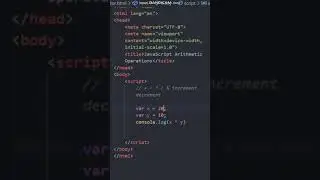 Javascript Arithmetic Operators || #shorts #shortviral #shortyoutube