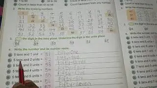 Std1 Subject :- Maths. Chapter :- 30 Introduction and writing of 51 to 60. #mathematics #std1