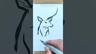 Easy deer painting | easy deer drawing #deerpainting #deerdrawing