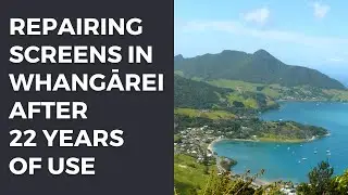 Repairing Phantom Fly Screens in Whangārei after 22 years of use.