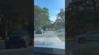 Driving on Granada Blvd, Miami, Florida