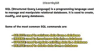 Learn SQL Day 1 | Database Learning | SQL Commands