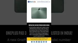 OnePlus Tablet with Model OPD2415 Spotted on BIS: Could Be OnePlus Pad 3 or Pad 2 Pro #oneplus #yt