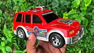 Finding Toy Vehicles Police Car, Mixer Truck, Fire Truck, Excavator and many more