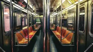 New York City Subway Car Ride: ASMR train sound white noise train ambiance sounds