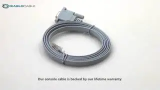 DB9 to RJ45 Serial Console Cable for Cisco 72-3383-01