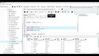Add multiple columns to a table in PostgreSQL. (Project Part 7)