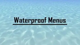 TerraSlate Waterproof Menus