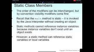 OOD 3 - Static variables and methods