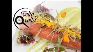 Canel&oacute; de salm&oacute;, formatge i cirera per Jordi Esteve del restaurant Nectari