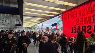 Live: Paris CDG Airport Protest for an Arms Embargo Against Israel, Manif aéroport Roissy Palestine