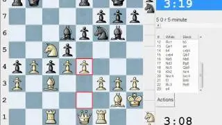 LIVE Blitz (Speed) Chess Game #1461 vs Swatch (2237) - Queen's pawn game, Darooha variation (D02)
