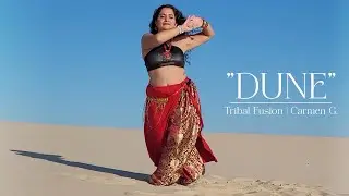 Solo Danse TRIBAL FUSION | Dune du Pilat, France | ♫  Beats Antic - Egyptic | CARMEN G.