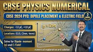 An electric dipole consists of point charges 1·0 pC and + 1·0 pC located at (0, 0) and (3 mm, 4 mm)