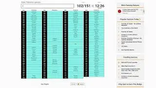 151 Pokemon Quiz in 3:57 (No Reference)