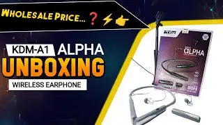 KDM A1 ALPHA Wireless Earphone Unboxing ⚡ Best Wireless Earphone Under 500/- 🔥🔥