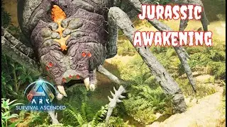 We take on a BIG Spider Jurassic Awakening Ark Ascended the Island